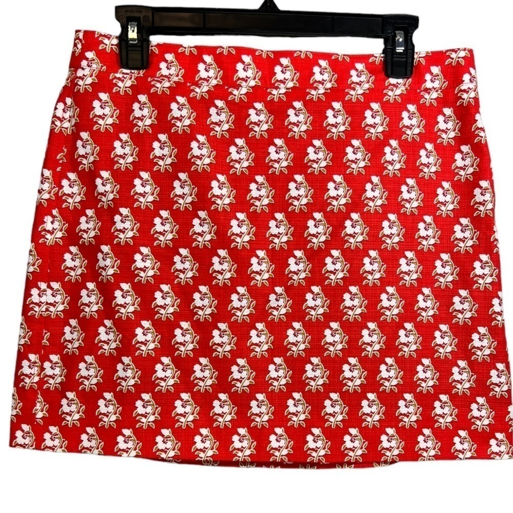 NWT J. Crew Women’s Floral Cotton‎ A-Line Mini Skirt Size 12P Feminine Casual